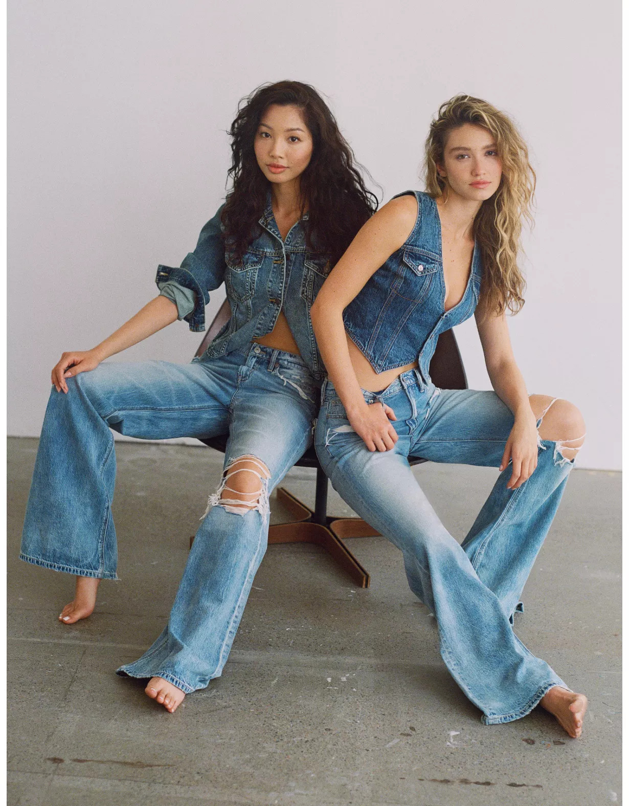 AE Dreamy Drape Ripped Low-Rise Baggy Flare Jean | American Eagle Outfitters (US & CA)