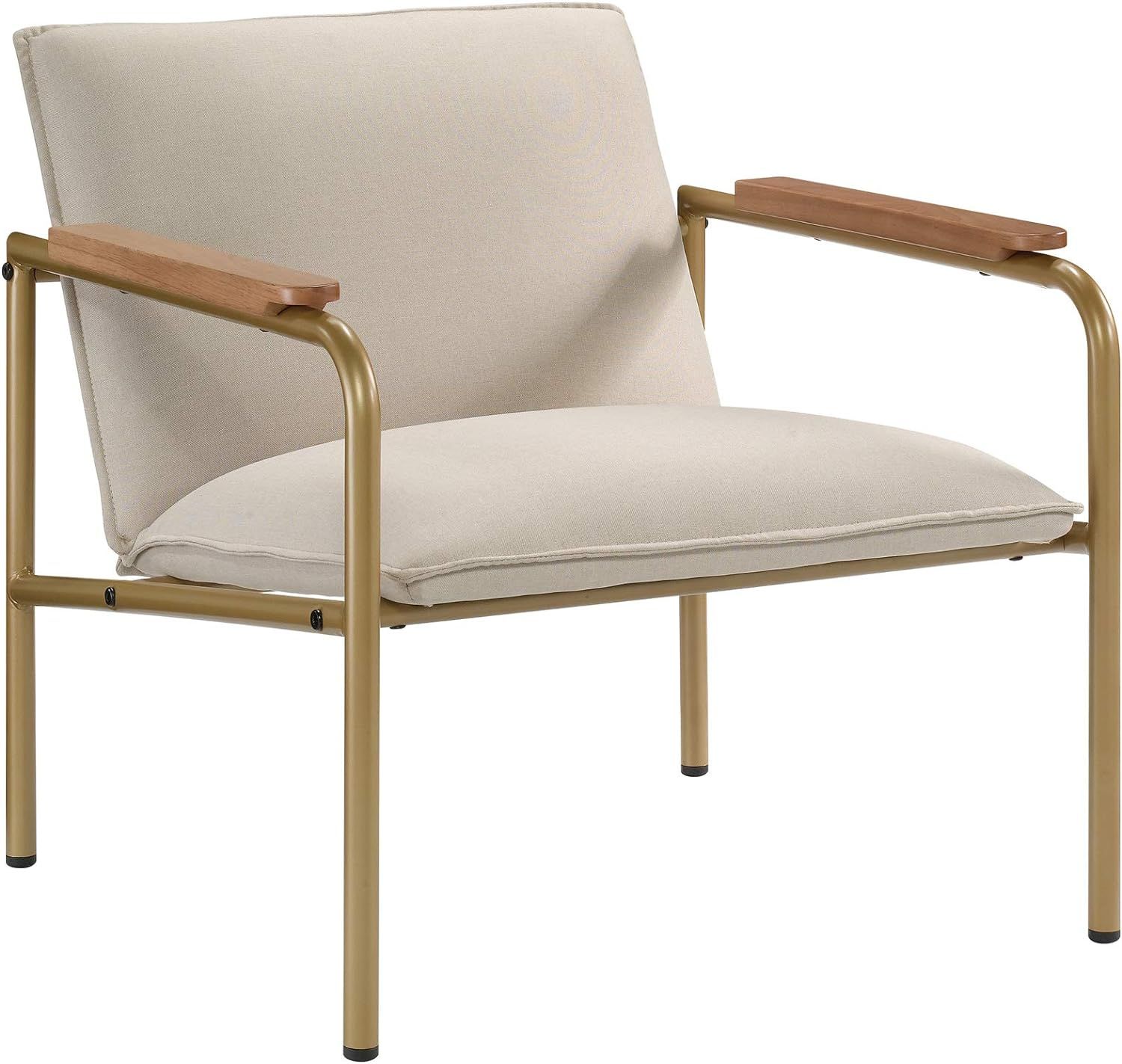 Sauder Coral Cape Lounge Chair, L: 26.77" x W: 28.35" x H: 26.77", Ivory Finish | Amazon (US)