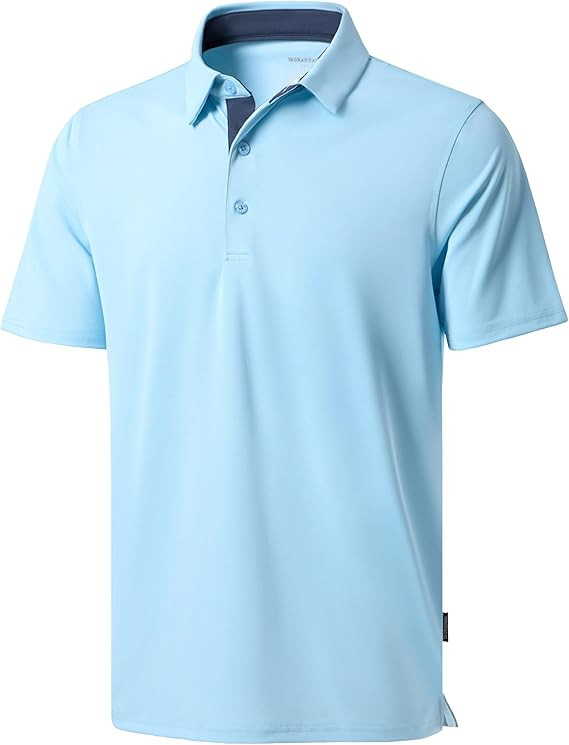 Men's Golf Shirts Dry Fit Moisture Wicking Performance Short Sleeve Collared Polo Shirts for Casu... | Amazon (US)