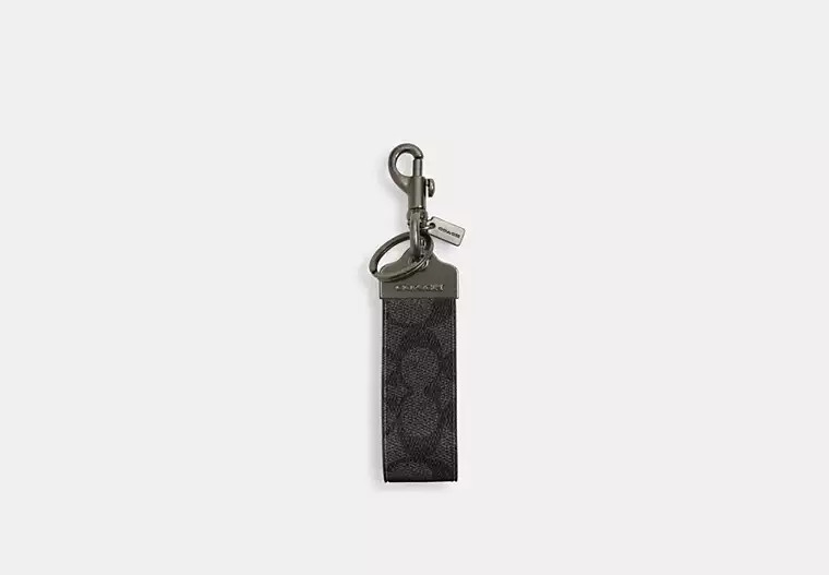 Loop Key Fob In Signature Canvas | Coach Outlet US