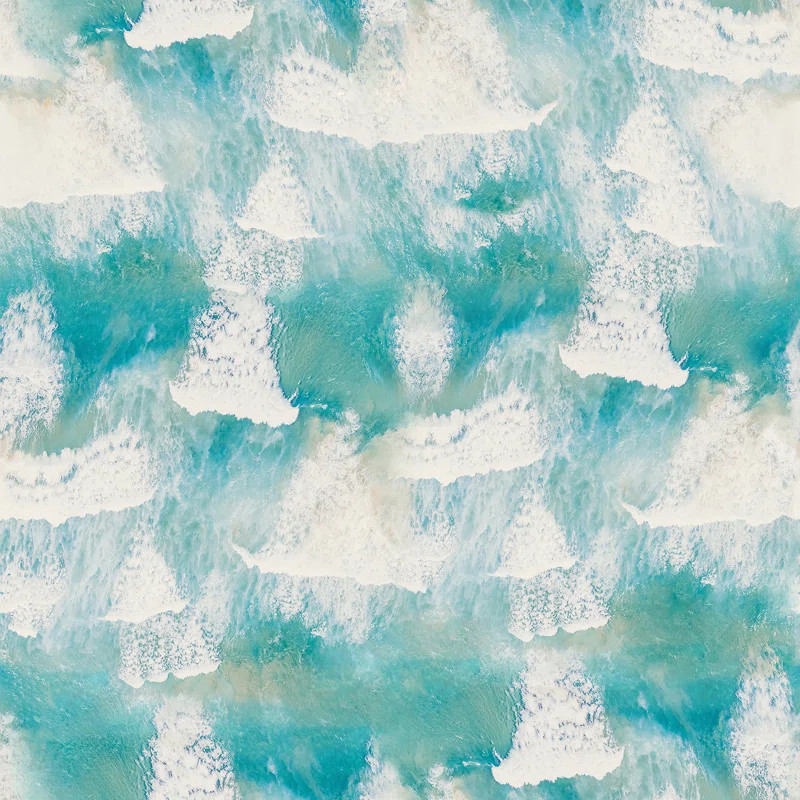 Ocean Waves Abstract Roll | Wayfair North America