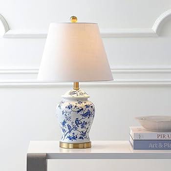 JONATHAN Y JYL3005A Penelope 22" Chinoiserie LED Table Classic Cottage Bedside Desk Nightstand La... | Amazon (US)