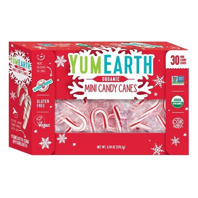 Yum Earth Holiday Mini Candy Canes - 6.34oz/30ct | Target