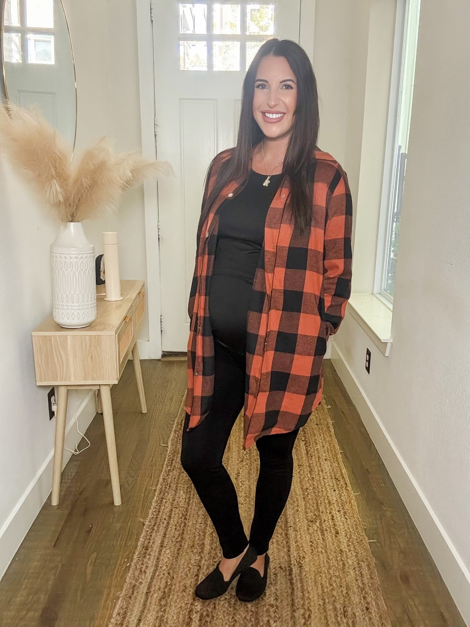 Cozy fall flannel outfit option that’s also pregnancy friendly! 

#LTKBump #LTKSeasonal #LTKBaby
