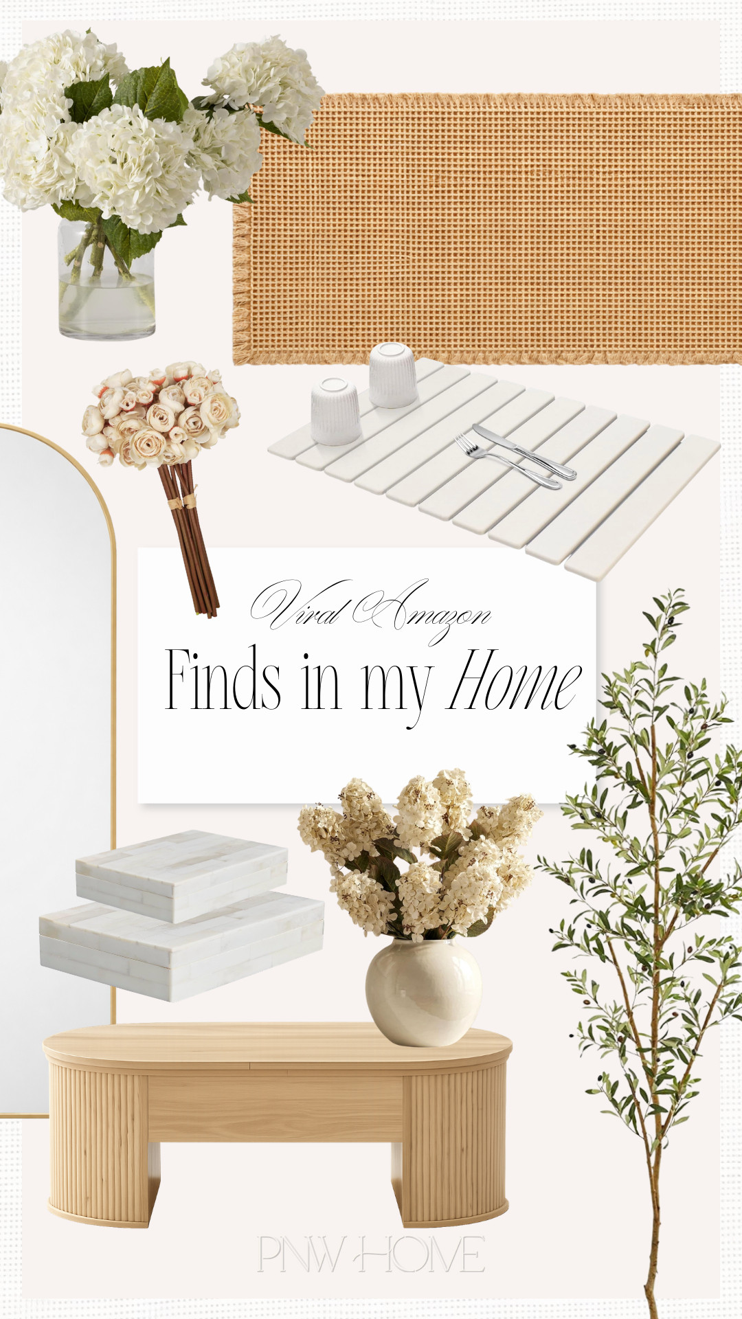 Amazon finds I have and love that went viral for a good reason!

Neutral home, spring home, home decor, home accents, spring decor, neutral rug, runner rug, bathroom rug, washable rug, tan rug, faux florals, faux stems, spring stems, faux flowers, faux tree, olive tree, neutral coffee table, adjustable coffee table, fluted coffee table, stone drying mat, decorative boxes, arched wall mirror, full length mirror, white flowers 

 #LTKSeasonal #LTKHome