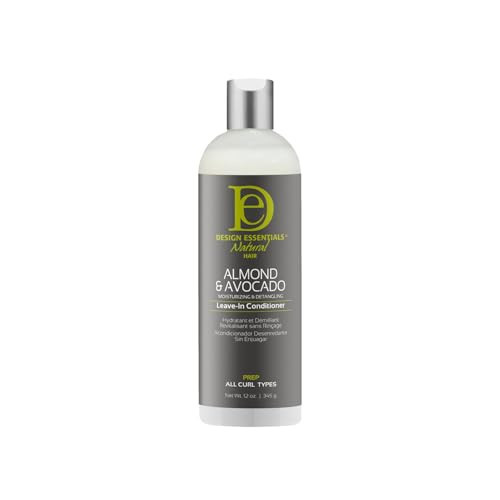 Design Essentials Almond & Avocado Moisturizing & Detangling Leave-In Conditioner for Curly Hair, 12 Ounce | Amazon (US)