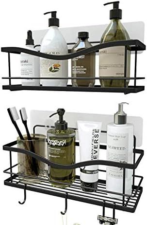 KINCMAX Shower Caddy Bathroom Shelf, No Drilling Traceless Adhesive Bathroom Storage Organizer, S... | Amazon (US)