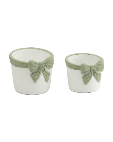 2pc Big Bow Indoor Planters | TJ Maxx