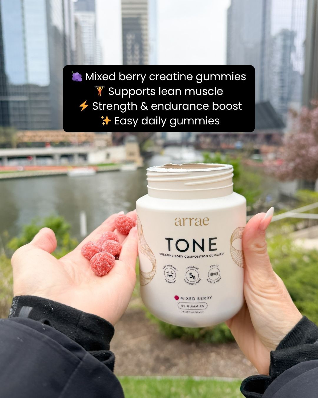 Stay strong and support your fitness goals the easy (and tasty) way 💪✨ with these Tone Gummies – creatine monohydrate for women! Formulated with creatine to help support strength, performance, and recovery, they make your daily supplement routine feel simple and enjoyable 💖🏋️‍♀️. Perfect for workouts, active lifestyles, or building consistency without the hassle 👀✨. Trust me, this is one wellness upgrade that fits right into your routine 💕

#creatine #womensfitness #fitnesssupplements #workoutfuel #gymroutine #strengthtraining #healthylifestyle #fitnessgoals #supplements #wellnessessentials #activewomen #fitlife #trainingday #musclerecovery #healthgoals #fitnessjourney #dailyessentials #lifestyleupgrade #ltkhealth #ltkfinds #wellnessroutine #fitnessmotivation #gymlife #performanceboost 

 