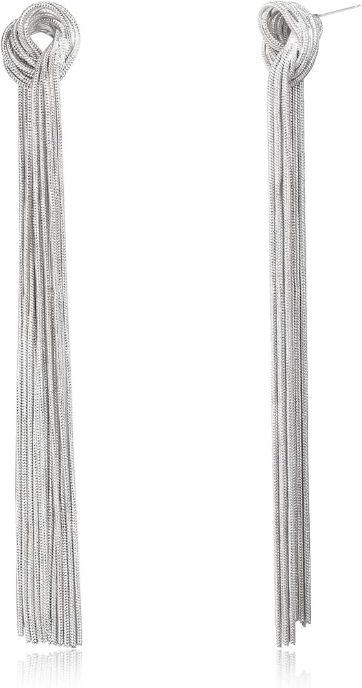 BriLove Fashion Long Chandelier Tassel Dangle Drop Earrings for Women Party Prom Accessories | Amazon (US)