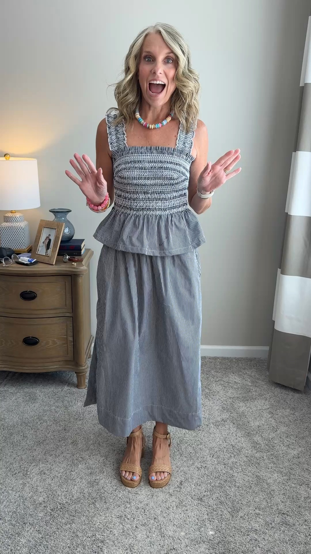 Wearing XS in both 
Super cute separates that will mix well with other pieces in your closet. 
Use code COAST25 on Erin McDermott (necklace)

#LTKOver40 #LTKgrwm #LTKootd