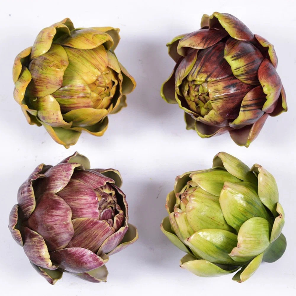 Artificial Artichokes Fake Vegetables And Fruits For Summer Kitchen Wedding Bowl And Vase Decorat... | Wayfair North America