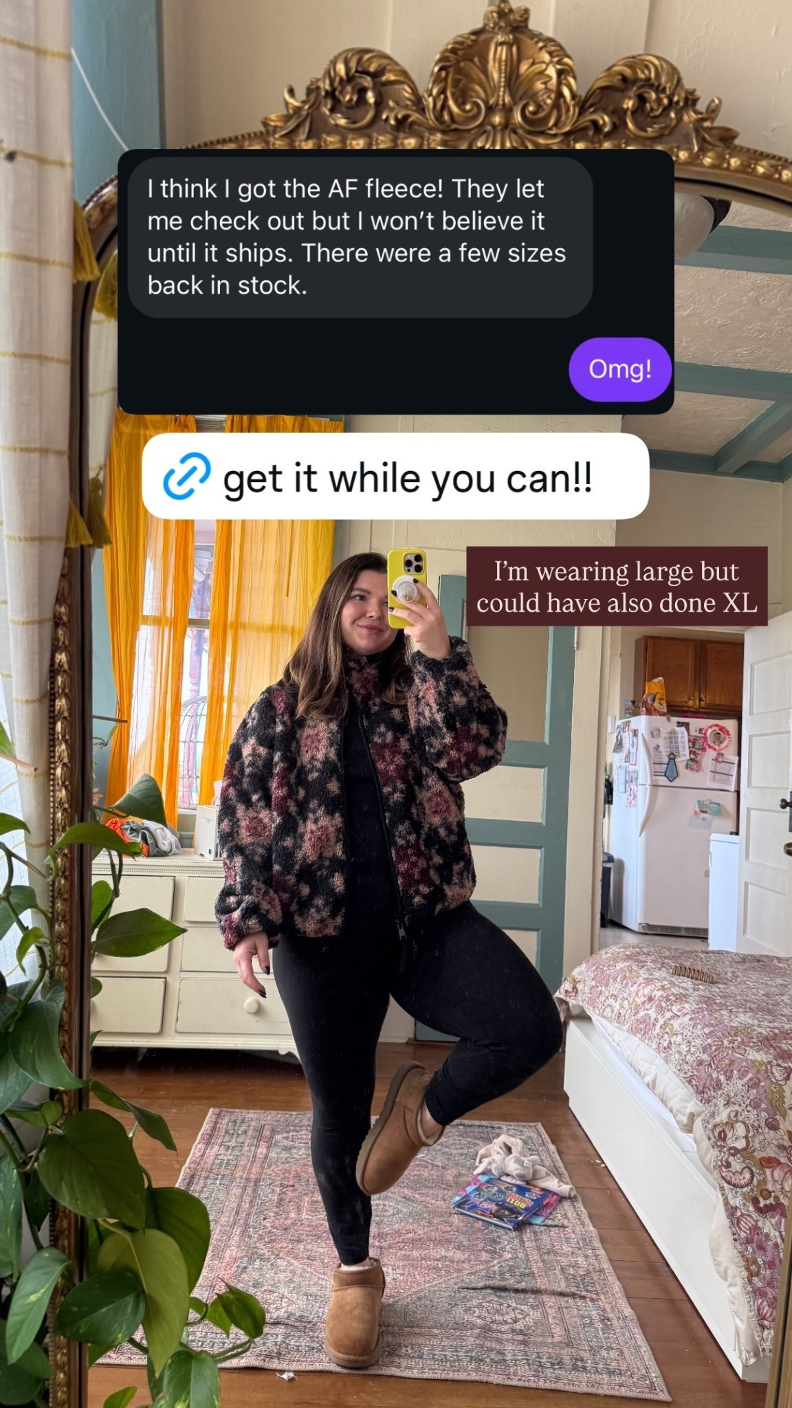 I’m wearing large but could have also done XL. Try code AFBONNIE for extra discount! 

#LTKGiftGuide #LTKMidsize #LTKHoliday