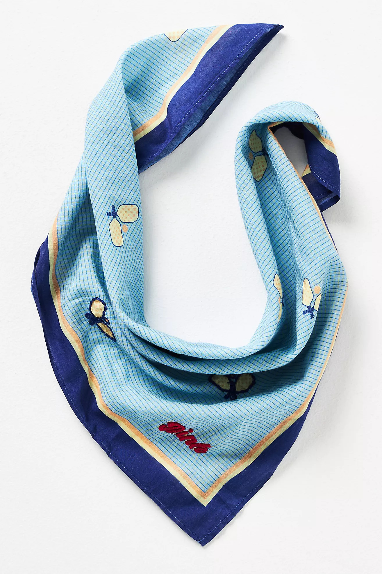 Vismaya Pickleball Embroidered Scarf | Anthropologie (US)