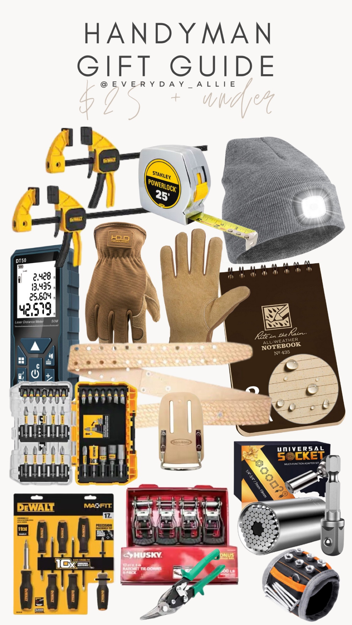Handyman gift guide under $25

Guys gift guide, MENS gift guide, stockings stuffers, gifts under 25

#LTKmens #LTKGiftGuide #LTKfamily