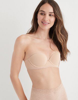 Aerie Real Happy Strapless Push Up Bra | Aerie