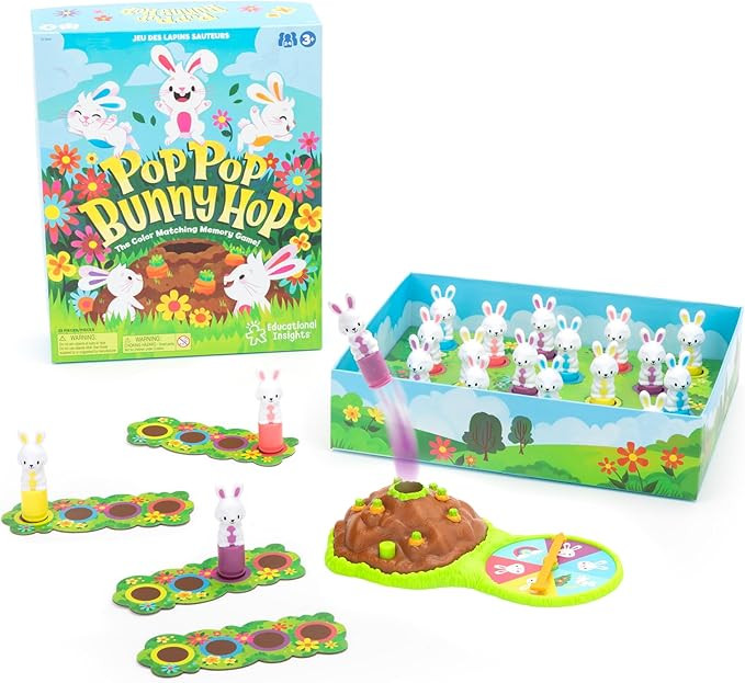 Educational Insights Pop Pop Bunny Hop Memory and Color Matching Preschool Game - Toddler Activit... | Amazon (CA)