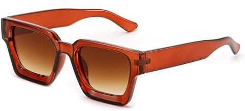 FEISEDY Retro 90s Square Sunglasses for Women Men Trendy Chunky Rectangle Sunglasses UV400 Protec... | Amazon (US)