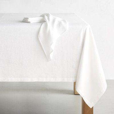 Italian Washed Linen Tablecloth | Williams-Sonoma