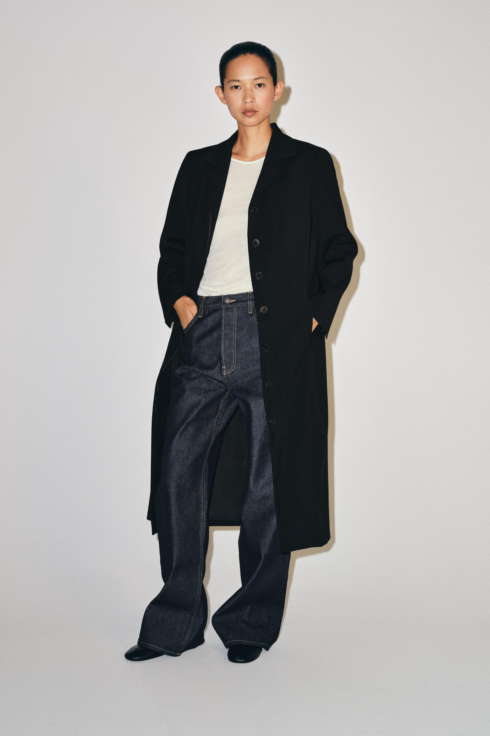 ZW COLLECTION 100% WOOL LONG COAT | Zara US