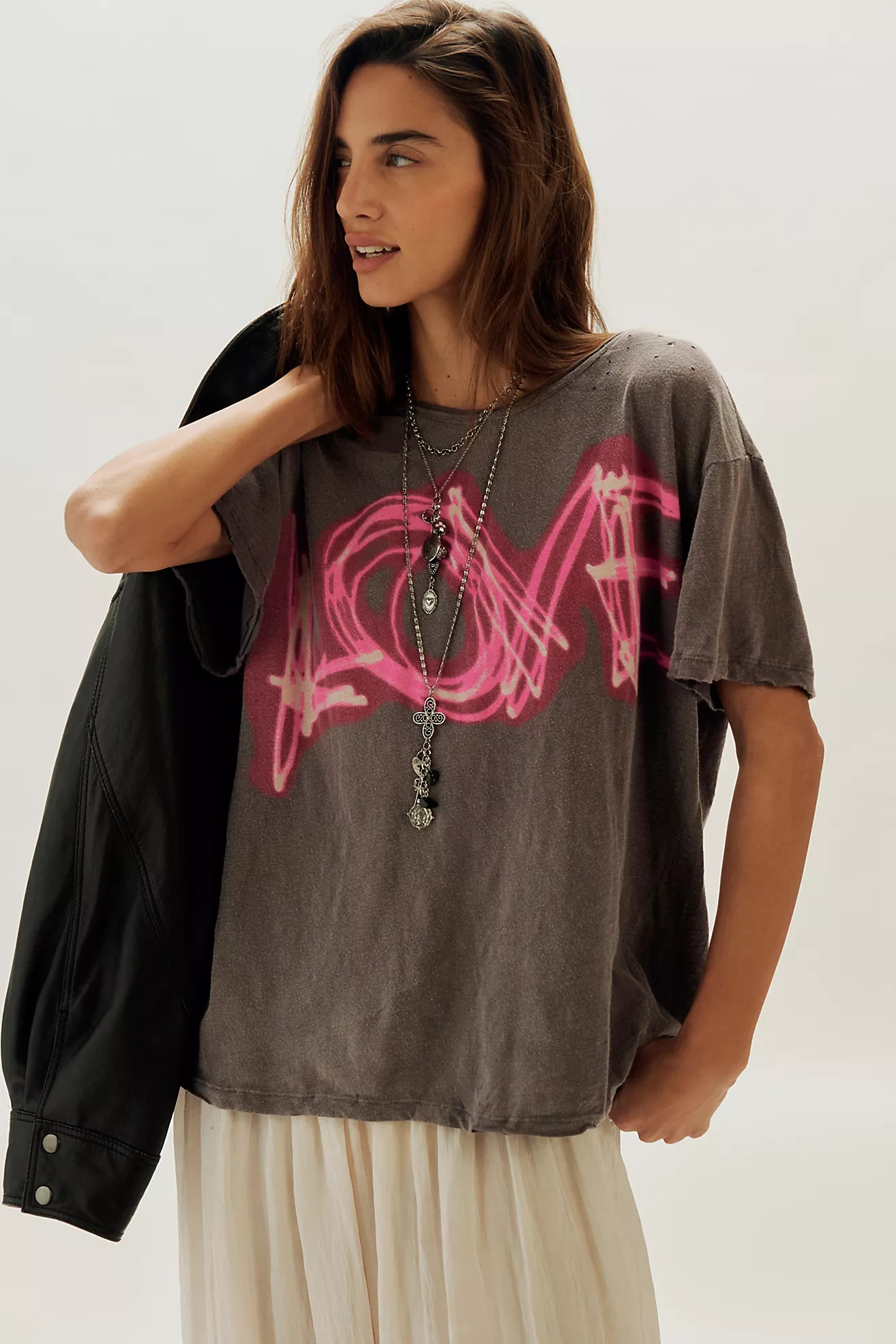 Magnolia Pearl Love Is Neon Tee | Free People (Global - UK&FR Excluded)