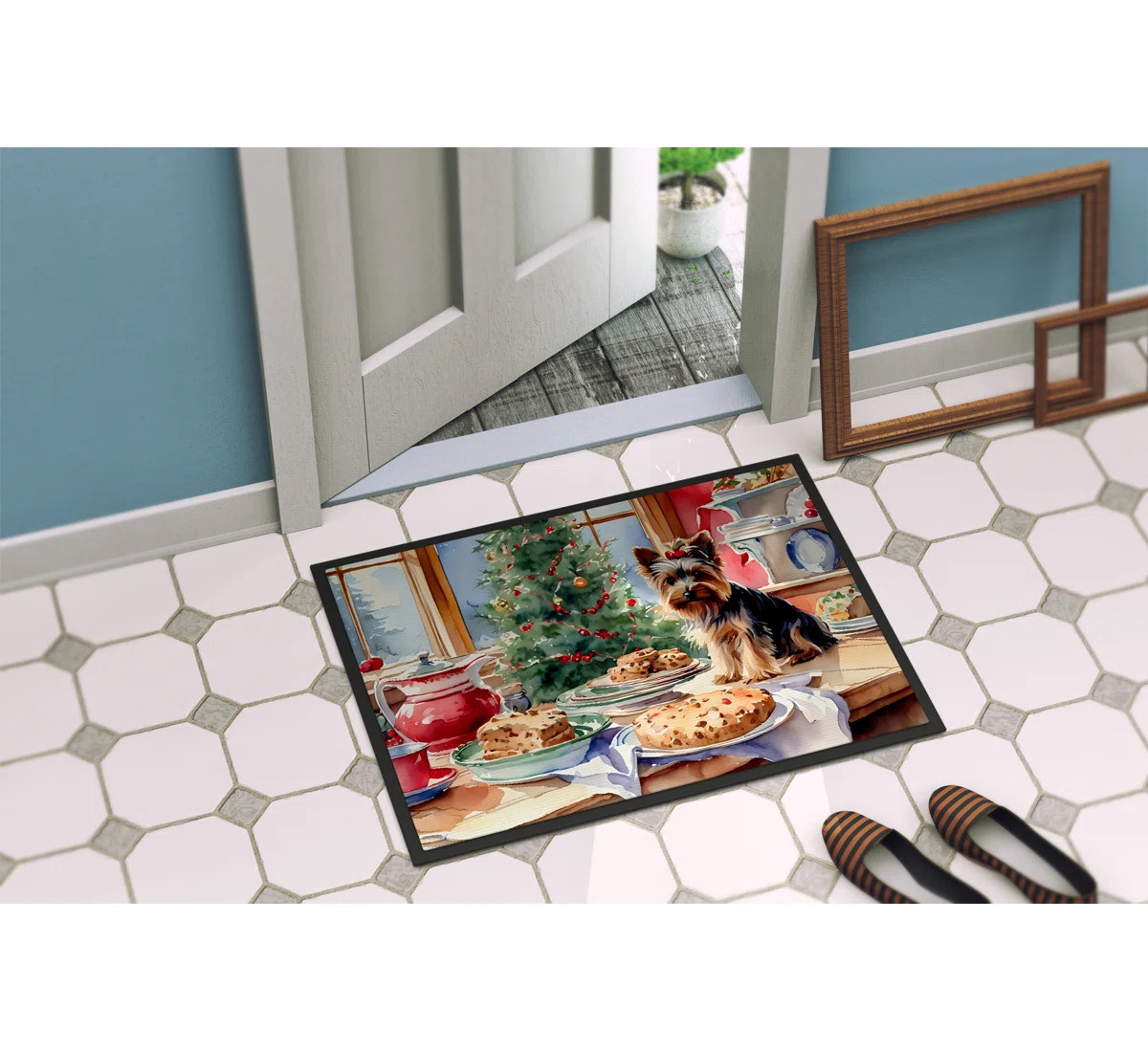 The Holiday Aisle® Yorkshire Terrier Yorkie Junya Doormat DAC3893 | Wayfair | Wayfair North America