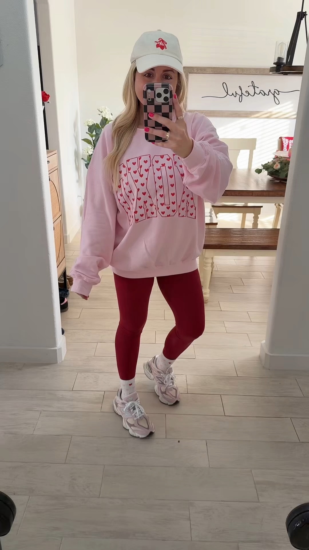 Comfy cute Valentine’s Day outfit 💗
Xoxo sweater large 
Leggings small
New balance sneakers tts

#LTKFindsUnder100 #LTKootd #LTKSaleAlert