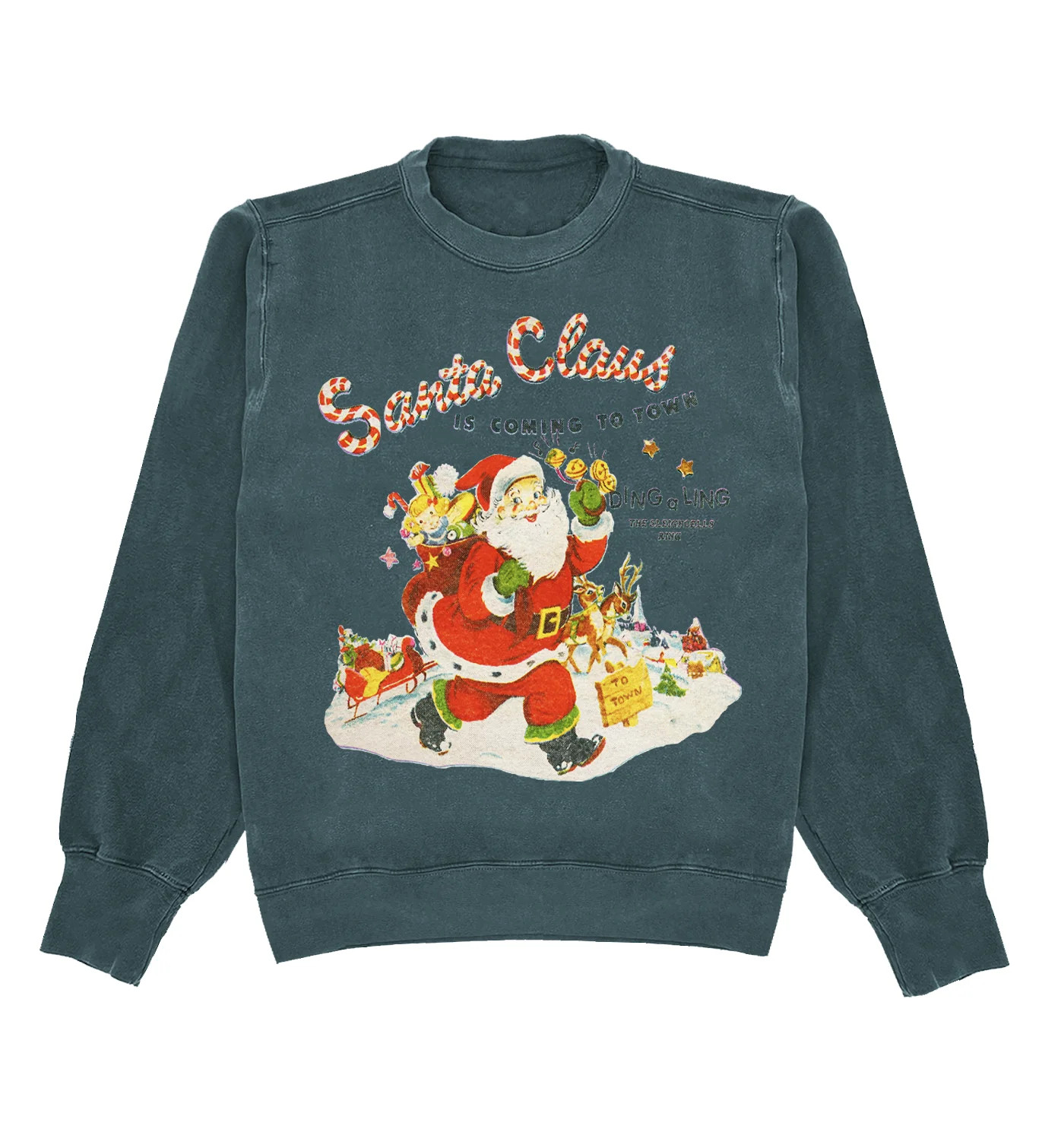 Santa Is Coming To Town Crewneck | Shop Kristin Jones
