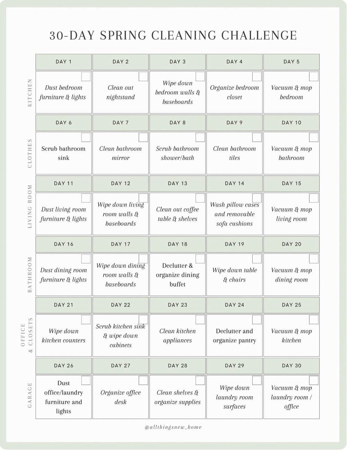 Spring cleaning checklist

Get me favorite cleaning products and cleaning guides below ⬇️

#LTKSeasonal #LTKSpringSale #LTKdayinmylife