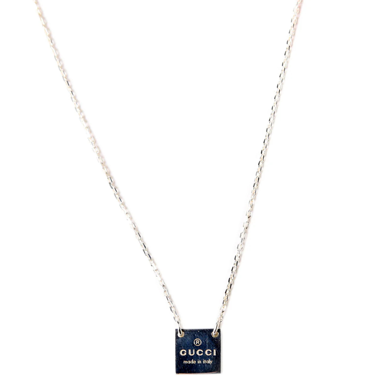 Trademark Square Necklace 925 | Keeks Designer Handbags