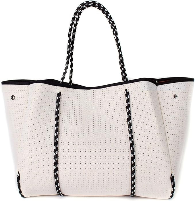 Large Neoprene Tote Bag - Lightweight and Water-Resistant Neoprene Bag | Amazon (US)