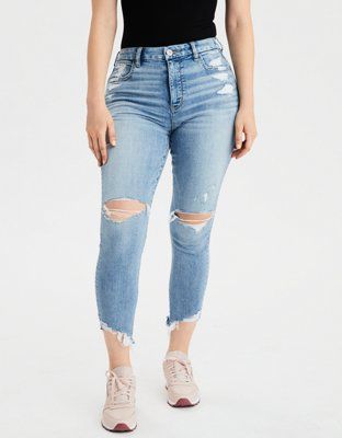 AE Ne(x)t Level Curvy High-Waisted Jegging Crop | American Eagle Outfitters (US & CA)