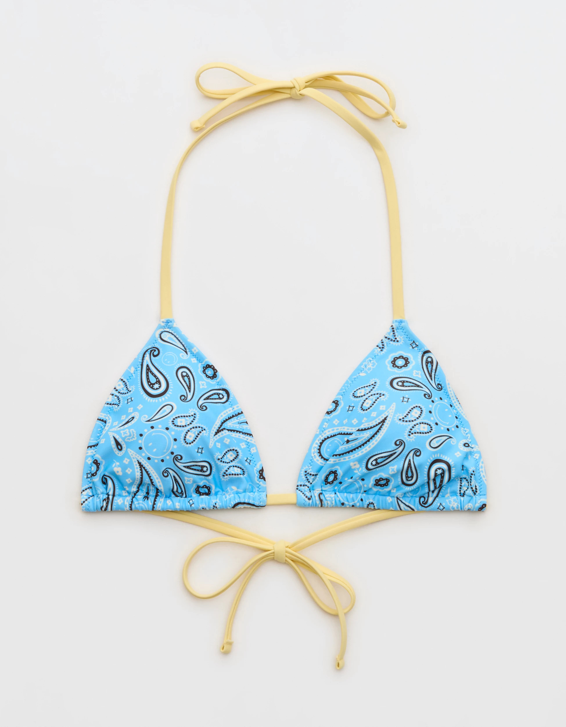 Aerie | Smiley\u00ae String Triangle Bikini Top | American Eagle Outfitters (US & CA)