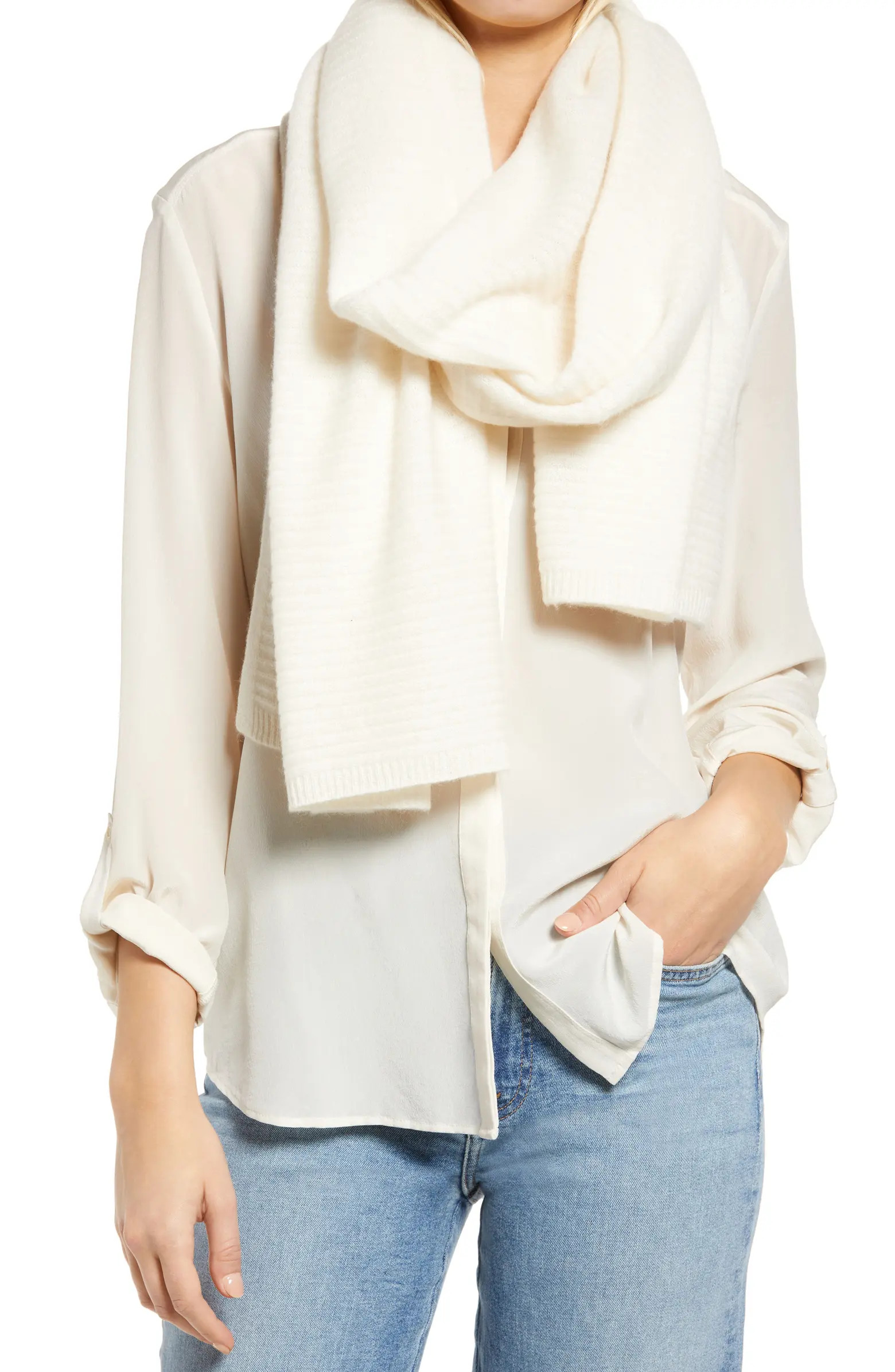 Cashmere Rib Scarf | Nordstrom