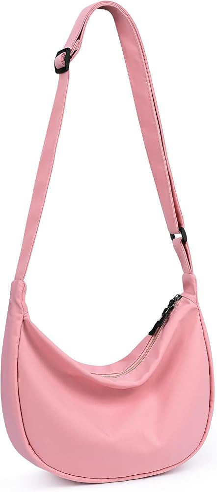 Small Sling Crossbody Bag for Women Men Trendy, Mini Crescent Bag with Adjustable Strap, 2 Zipper... | Amazon (CA)
