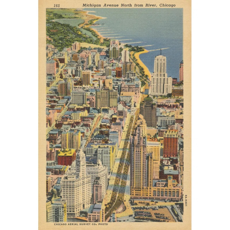 Three Posts™ Michigan Avenue North From River Chicago On Canvas Print & Reviews | Wayfair | Wayfair North America