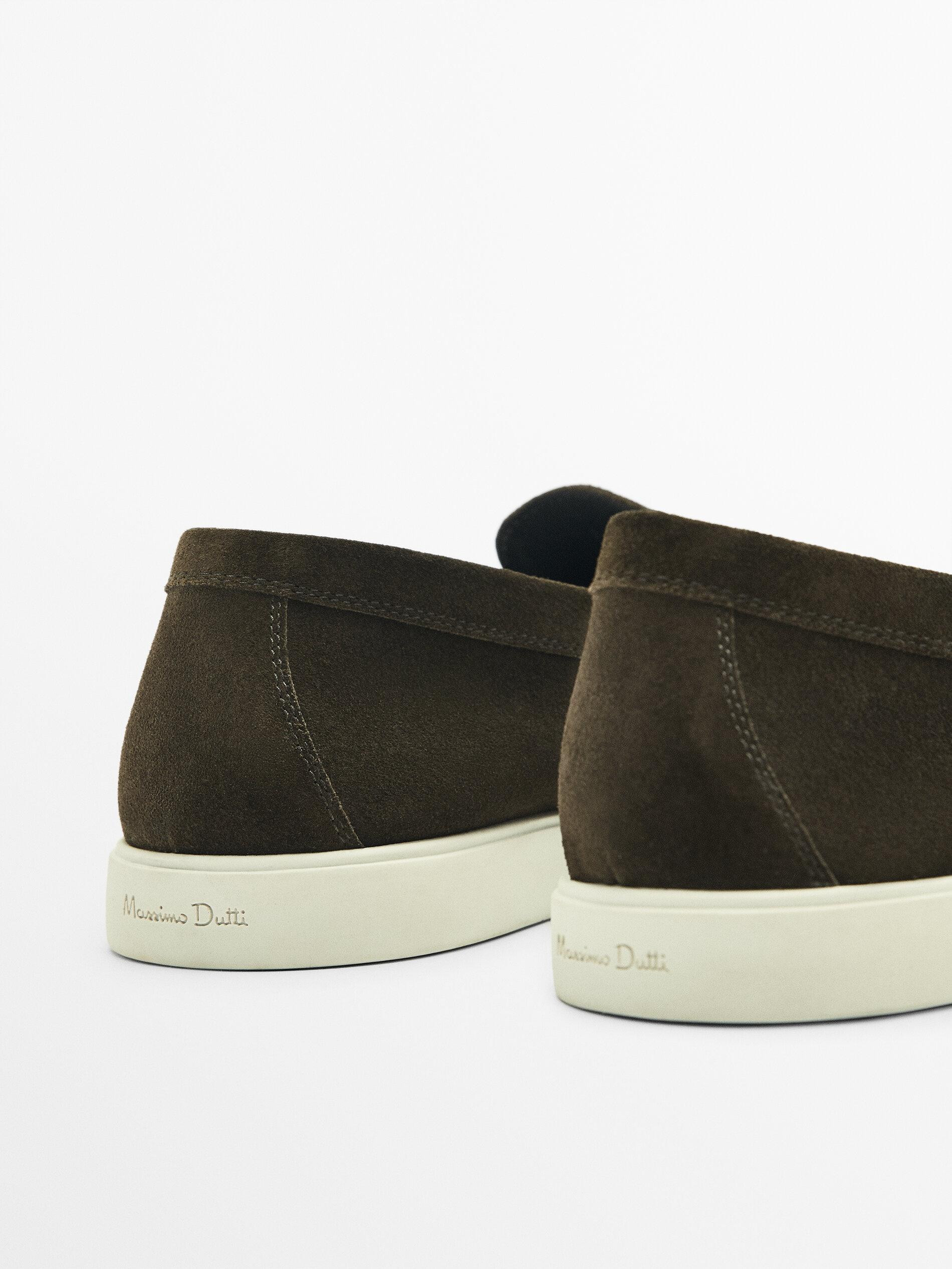 Mokassin aus Veloursleder | Massimo Dutti DE