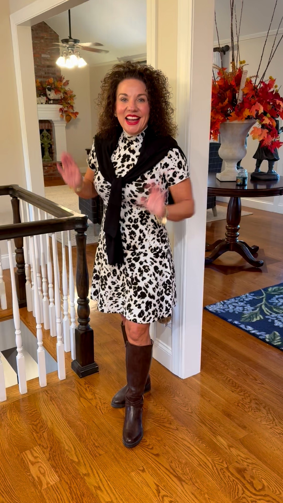 Just found the cutest animal print sweater dress at WalMart and I’m obsessed 🍂 I threw a cozy sweater around my shoulders for a little extra layering (and warmth!) and slipped on my favorite tall brown boots. Fall fashion doesn’t have to be expensive to look this good!


#WalmartFashion #FallStyle #SweaterDressSeason #AnimalPrintDress #AffordableStyle #FallOutfitInspo #CozyAndCute #TallBootStyle #ElegantLivingStyle

#LTKStyleTip #LTKPetite #LTKSeasonal