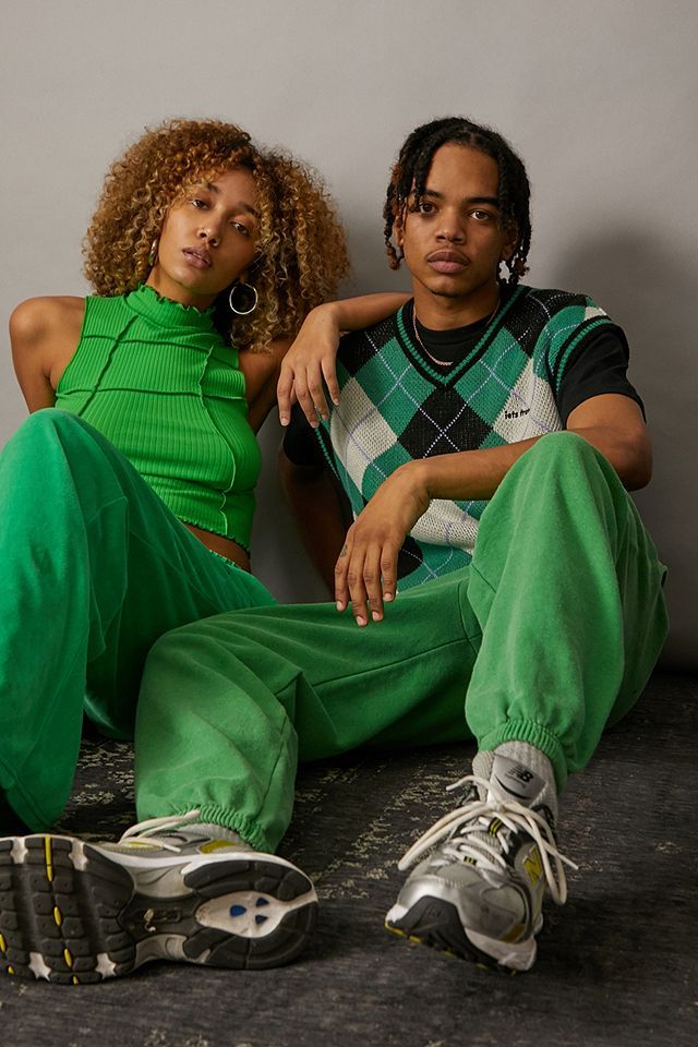 iets frans... Unisex Apple Green Joggers | Urban Outfitters (EU)