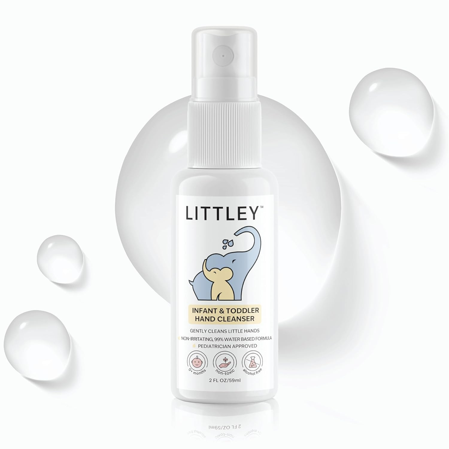 Littley Infant & Toddler Hand Cleanser with Hypochlorous Acid, Gently Cleans Dirt & Germs, Non-To... | Amazon (US)