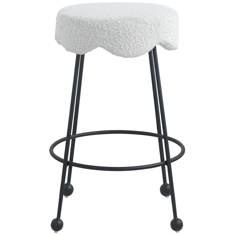 Wade Logan® Ayviana Boucle Fabric Counter Stool & Reviews | Wayfair | Wayfair North America