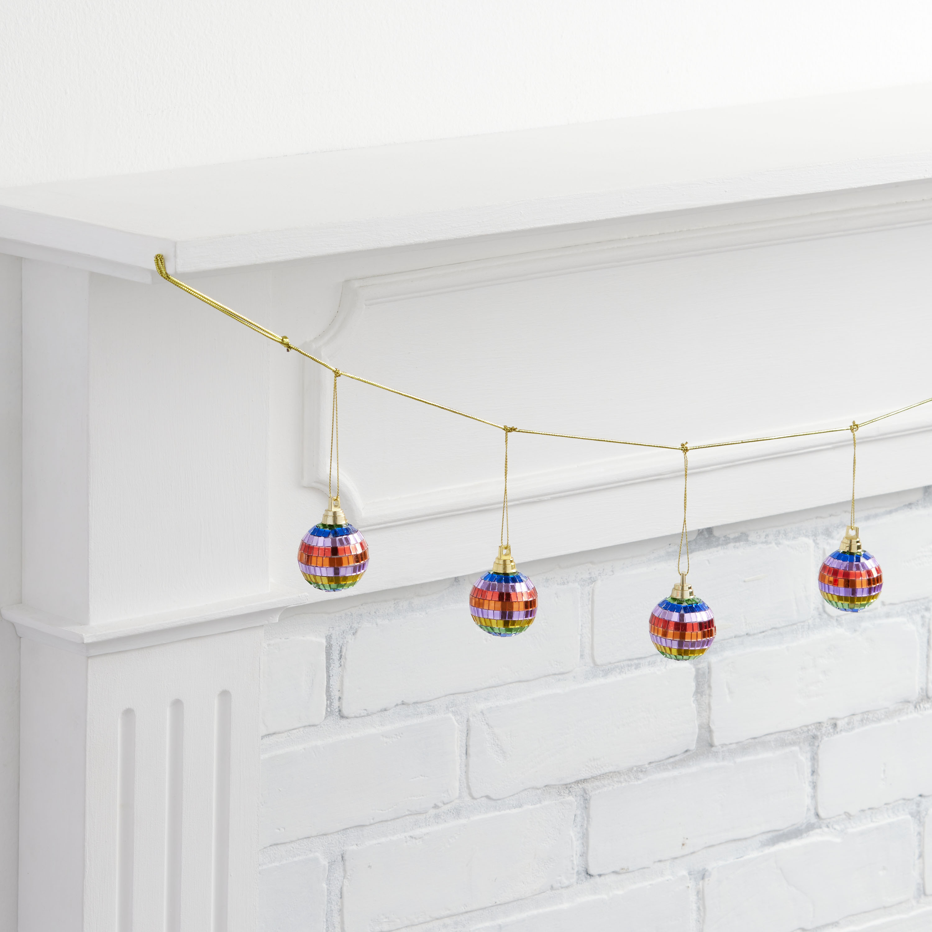 Rainbow Disco Balls Garland | World Market