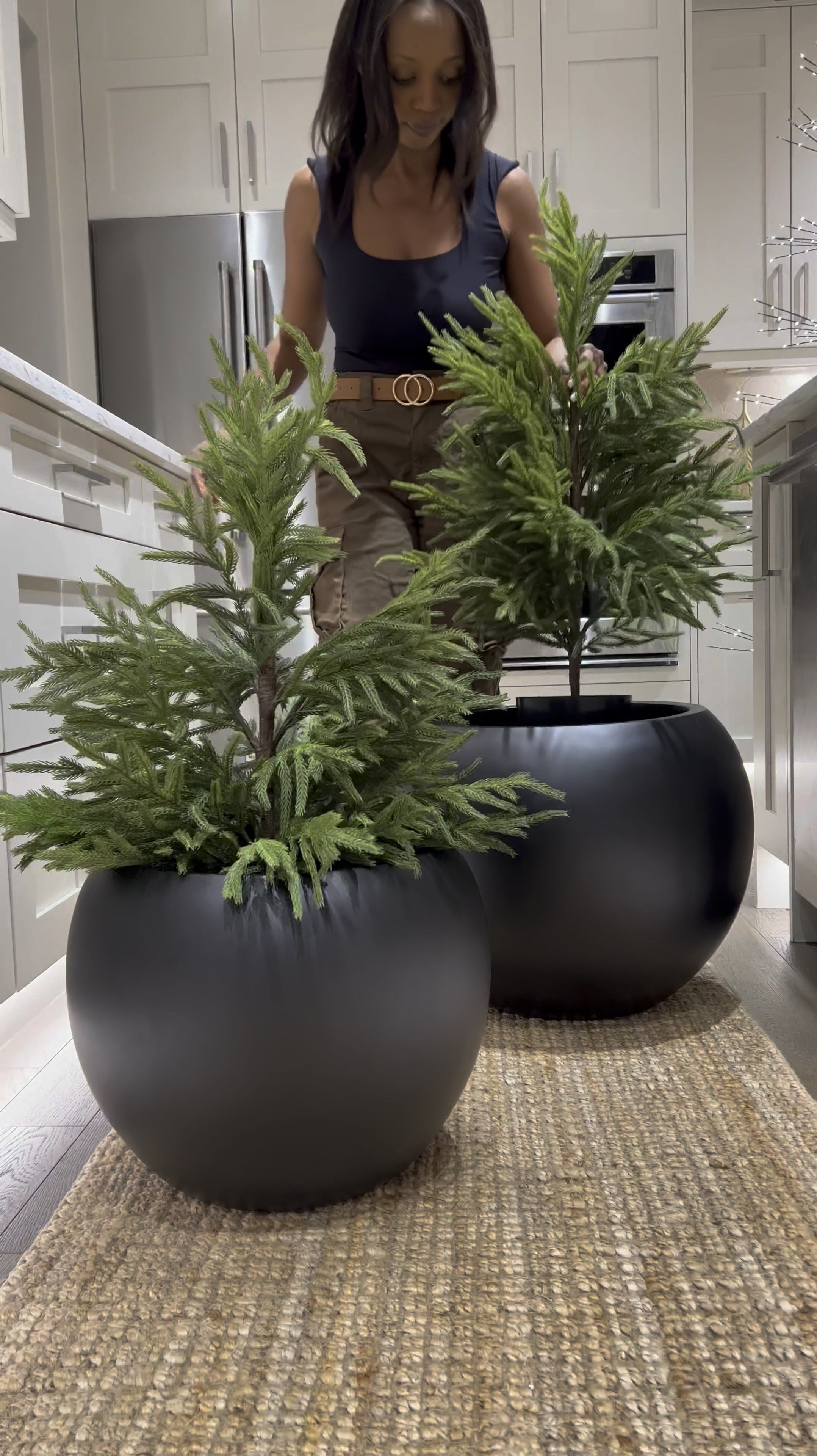 ❗️
I mean look at these planters from Amazon!!! 🫢🤌🏽….They are  gorgeous! 🥰 I got the large size and medium to create this look. You can even use these for four Christmas tree! 💕

Trees are on sale btw! 💕….

To shop, scroll below ☺️

#LTKHome #LTKStyleTip #LTKVideo