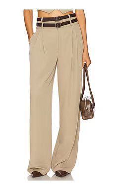 Camila Coelho Jila Pant in Sage from Revolve.com | Revolve Clothing (Global)