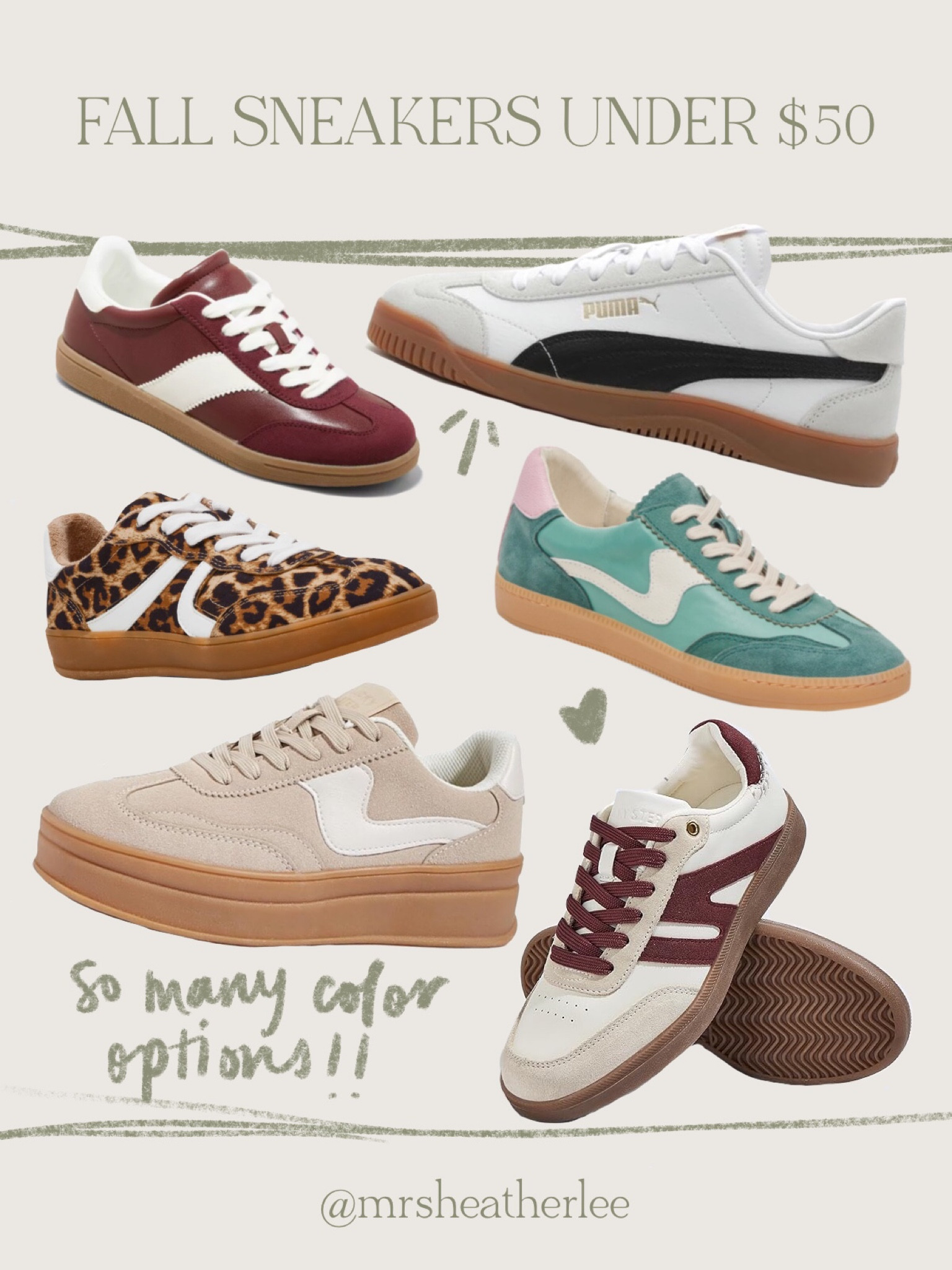 so many color options for all of these sneakers for fall! 

#LTKShoeCrush #LTKFindsUnder50 #LTKautumn