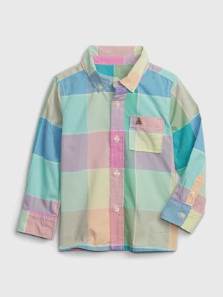 Toddler Spring Plaid Poplin Shirt | Gap (US)