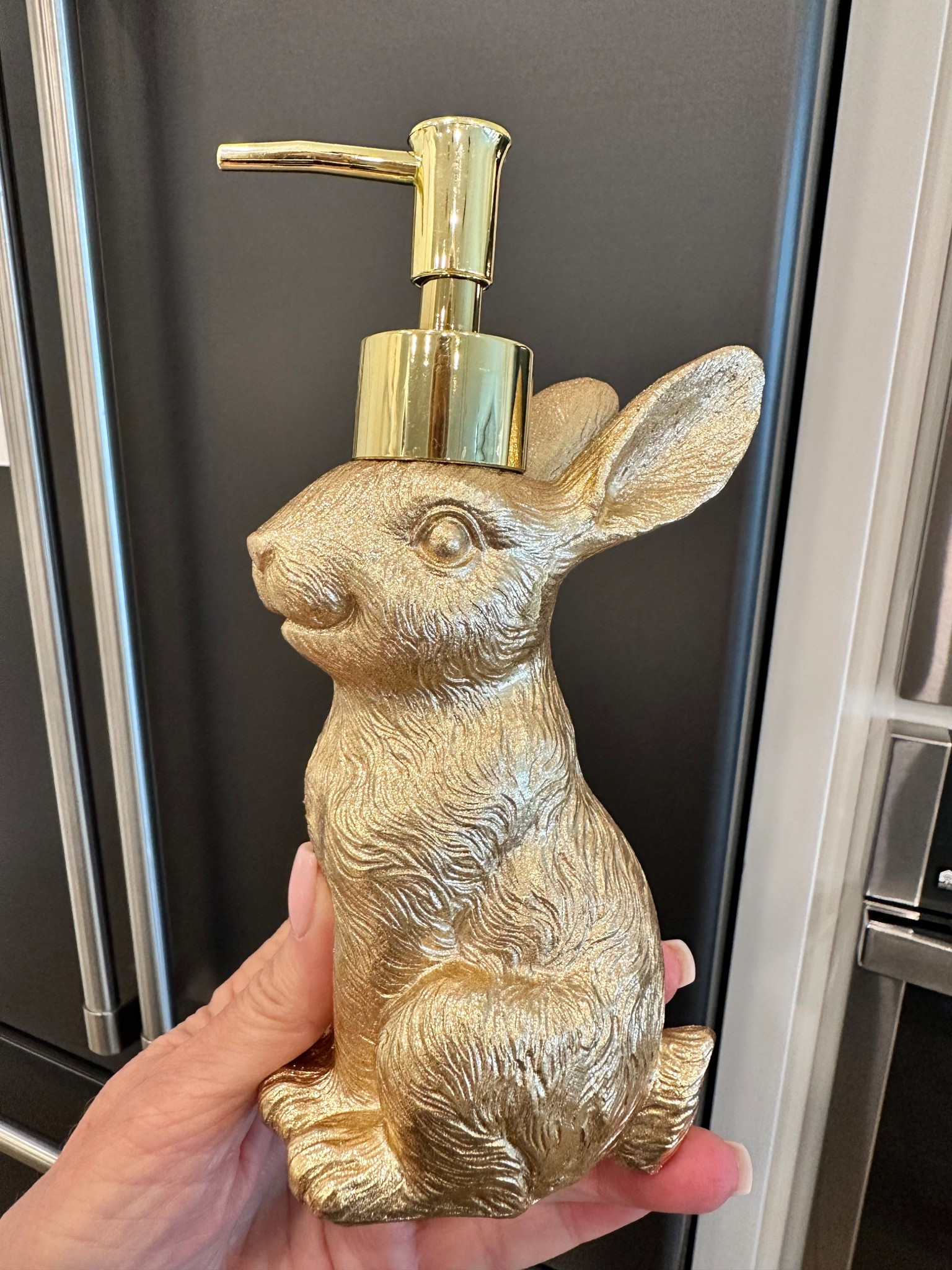 The cutest bunny soap dispenser 

#LTKHome