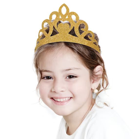8 Glitter Princess Tiara's for Parties Pretty Princess | Etsy | Etsy (US)