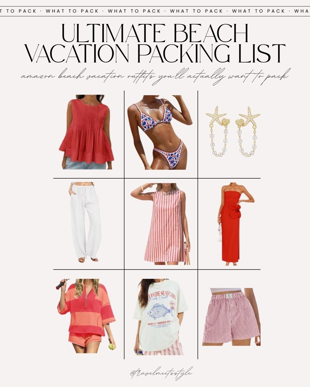Headed somewhere sunny and need some help packing for your trip? This is your destination for the ultimate beach vacation packing list. 

Explore here for vacation outfits beach + spring break outfits for every adventure and make sure to check out my Amazon storefront for more Amazon finds + Amazon must-haves 🌸 

#LTKTravel #LTKSwim