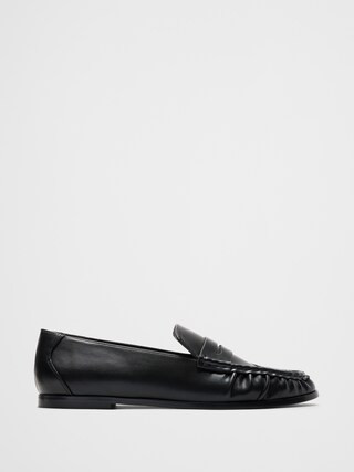 Vegan Leather Gathered Loafer | Banana Republic Factory